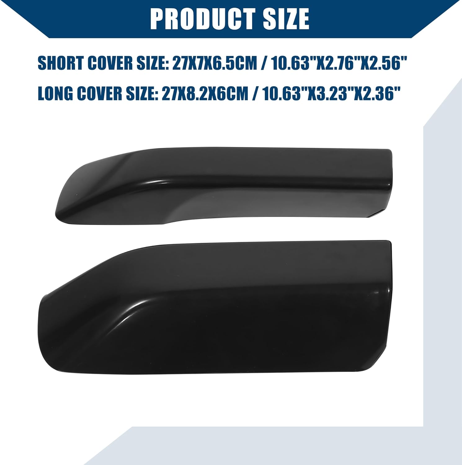 Roof Rack Rail Cover End Protection Exterior Leg Cover Shell Cap Replacement for Toyota 4Runner 2010-2019 / Top/Durable / 4 Pcs Black