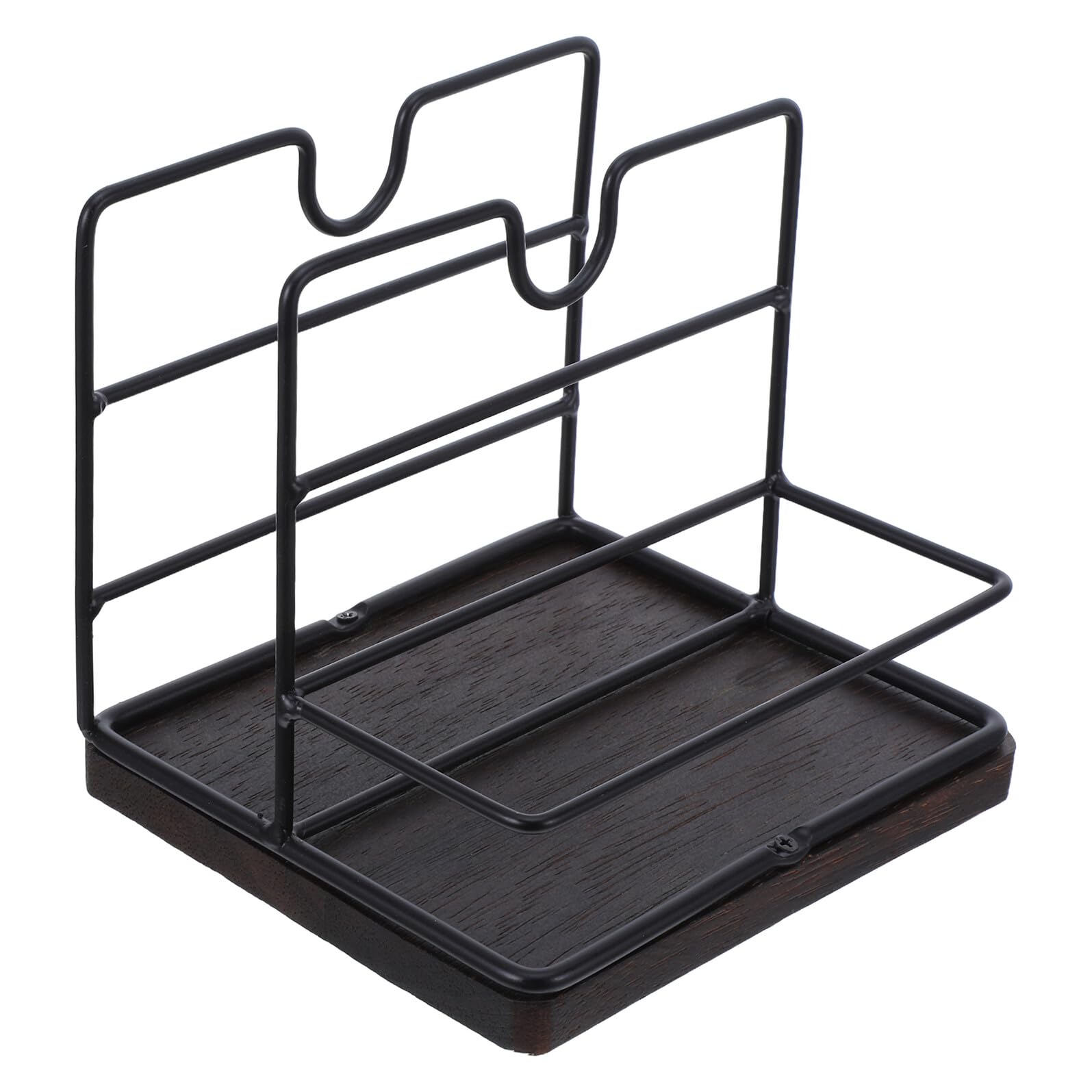 Porte-serviettes de table bois moderne avec salière et poivrière