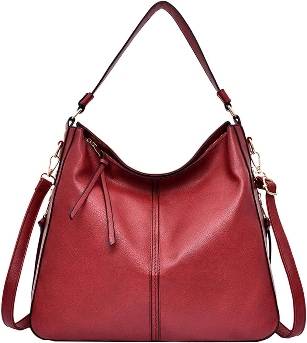SDINAZ Women's Handbags Fashion Leisure Large Leather PU Leather Cross-Body Top-Handle Bags