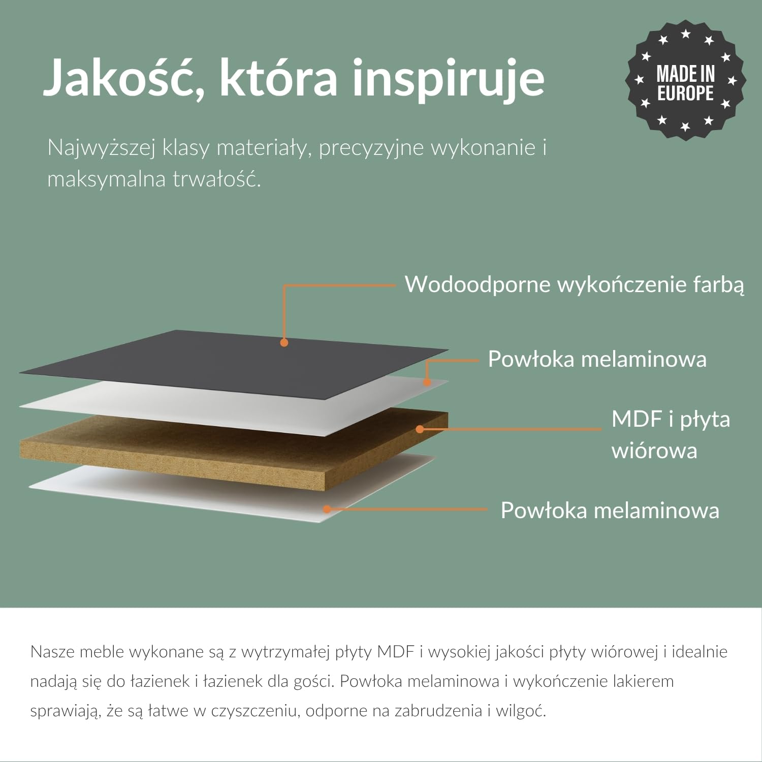 Planetmöbel Umywalka z szafką 45 cm wraz z ceramiczną umywalką i owalnym lustrem łazienkowym z oświetleniem, zestaw mebli łazienkowych do toalety dla gości, antracyt matowy