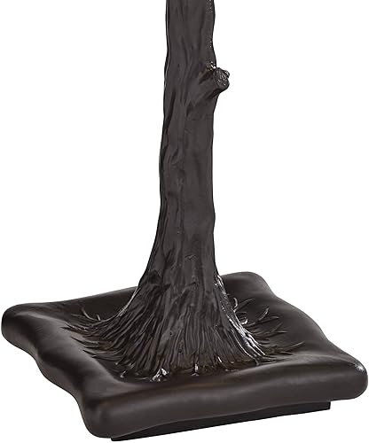 Miniatura 6 de Robert Louis Tiffany Southwestern Tiffany - Lámpara de mesa estilo Tiffany de 26 pulgadas de alto, bronce oscuro, marrón, flor de cerezo, decoración