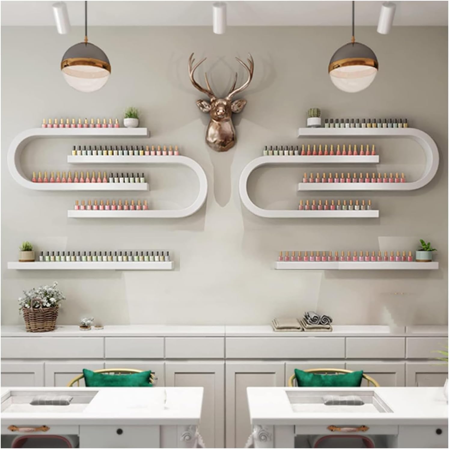 U-Shaped Wall Shelf for Essential Oils and Perfume–Multifunctional Hanging