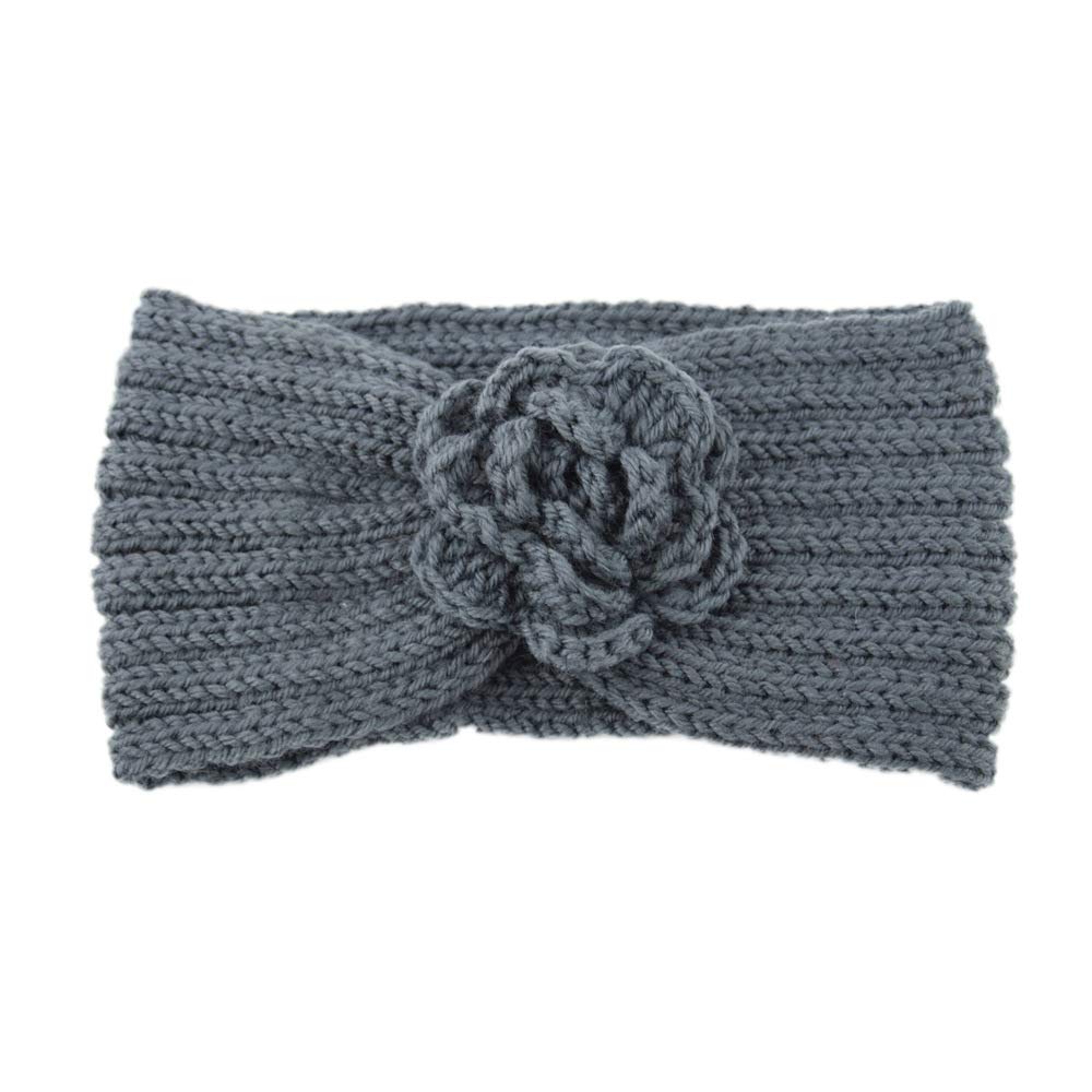 el regalo Knitted Woolen Flower Winter Headwrap | Girls/Teens/Women Headband Ear Warmer Hair Muffs Band | Winter Ear Warmer Headbands-picture-49
