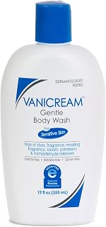 Vanicream Gentle Body Wash for Sensitive Skin, 12 fl oz - Fragrance-Free, Sulfate-Free, Dermatologist Tested