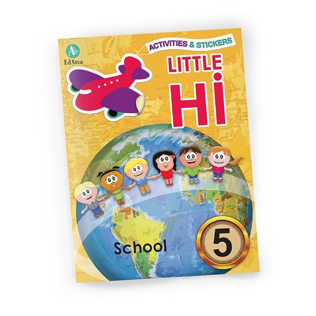 Portada de Little Hi! 5 - School. Activities & Stickers
