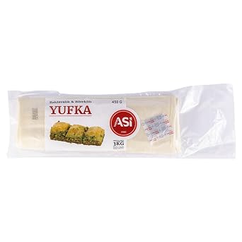 450g/15.8 oz Thin Yufka Pastry for Baklava & Borek - Turkish Dough for Baklava and Savory Pastries Pack of 1
