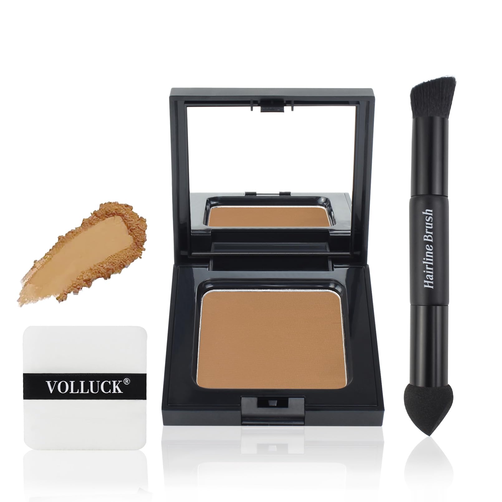 VOLLUCK Root Touch up Powder 12g, Covers Grey Roots & Conceals Thinning Hair, Hairline Powder for Men & Women, Natural Look