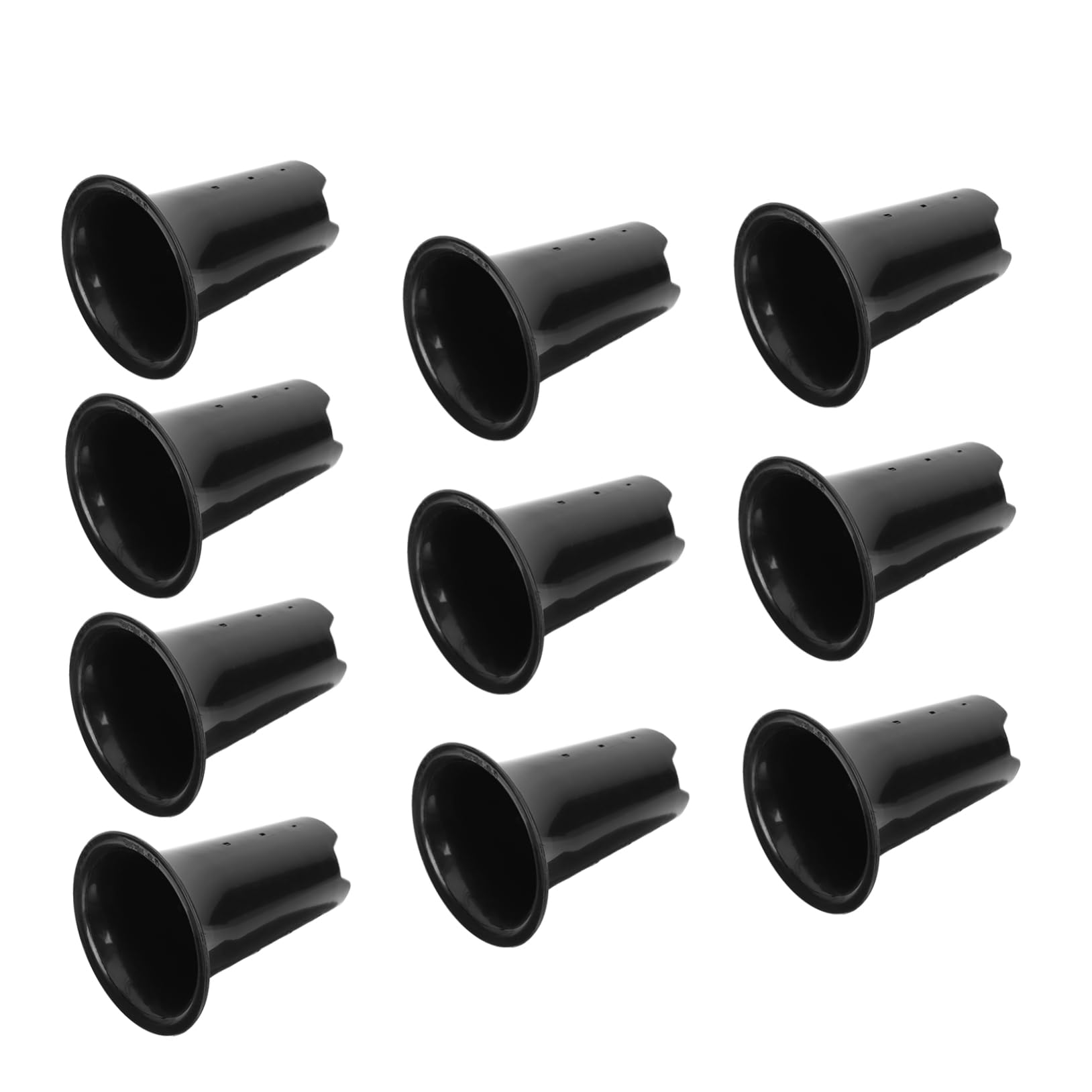 Toddmomy Lot de 10 Pots pour Plantes Orchidées en Plastique Respirants 15 Cm Hauteurs Trous de Drainage pour Jardin Balcon Contrôle des Racines Solide et Stable
