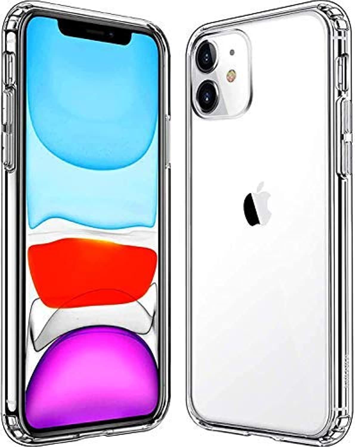 Crystal Clear Case for iPhone 11 Full Body Protective Shockproof Hard Plastic & Soft TPU Case for iPhone 11 [6.1"] Clear