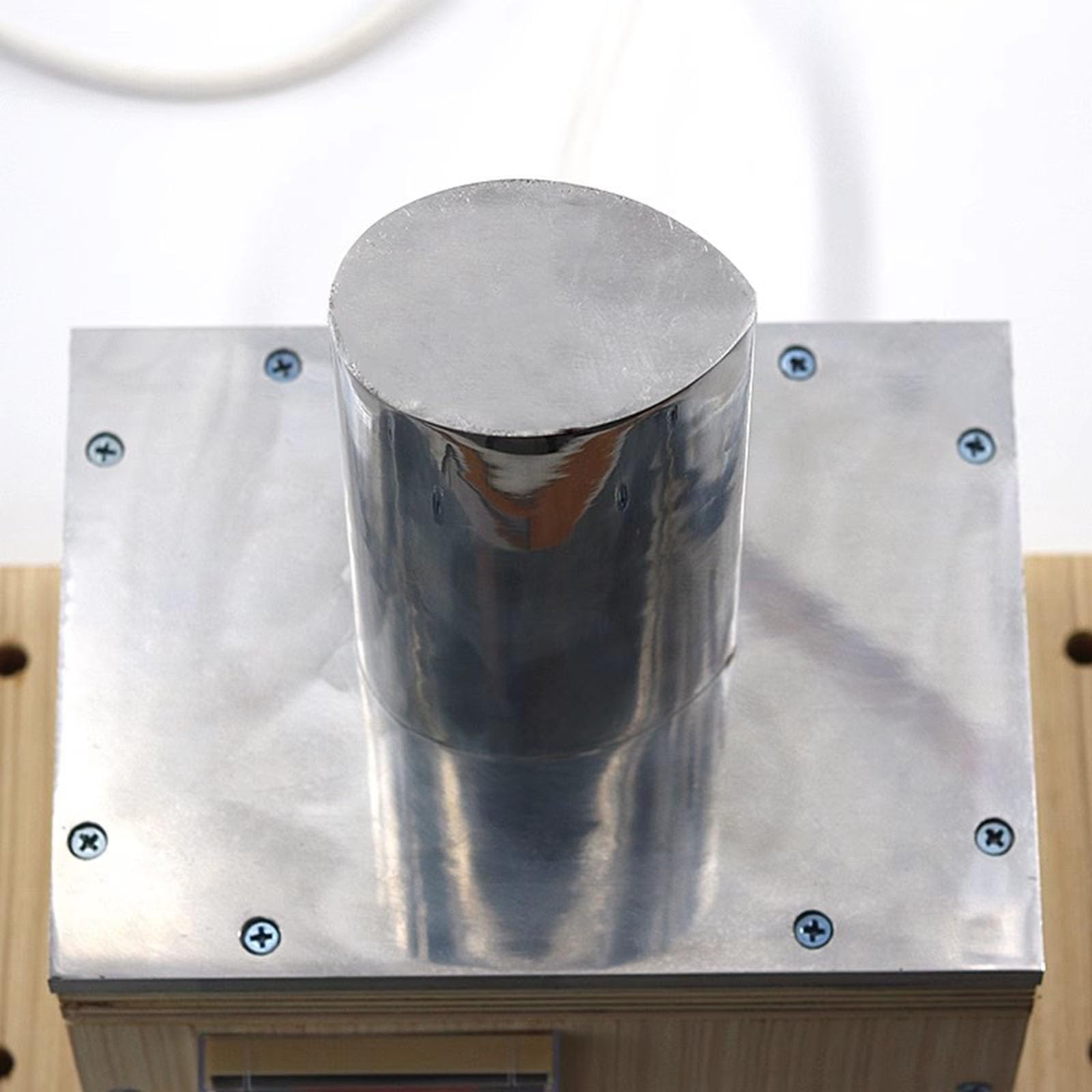 Narzędzia do robienia skrzypiec - aluminiowa owalna końcówka lutownicza o wysokości 14 cm z drewnianą podstawą - Giętarka do żebra gitarowego, maks. 150°C, regulowana temperatura