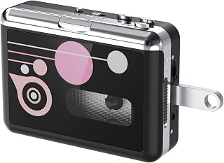 USB Kassettenspieler, Konverter von Band zu MP3, Tragbarer Kassetten Musik Player, Kassettenkonverter zu MP3, mit Kopfhörern, kein PC erforderlich