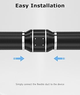 10 Inch 25 Feet Dryer Vent Hose, Aluminum Flexible Duct with 2 Duct Clamps, 4 Layer Protection Heavy-Duty Dryer Hose for Heating Cooling Ventilation and Exhaust