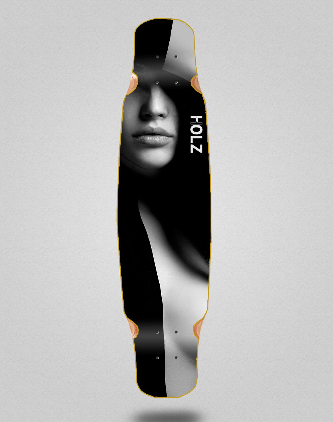 Holz Skate Deskorolka Longboard Deck Mix Bamboo 46x9 Leroy Phy Clara