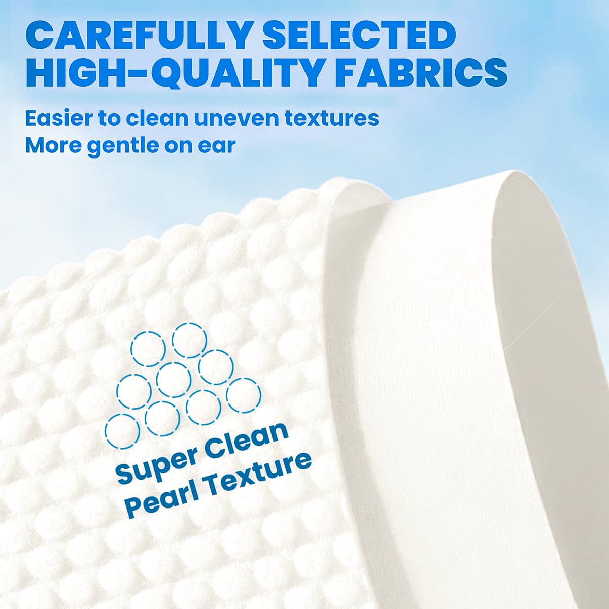 50 Pcs Ear Cleaner Finger Wipes, Dog Ear Finger Wipes, Ear Finger Wipes for Dogs Cats - Image 2