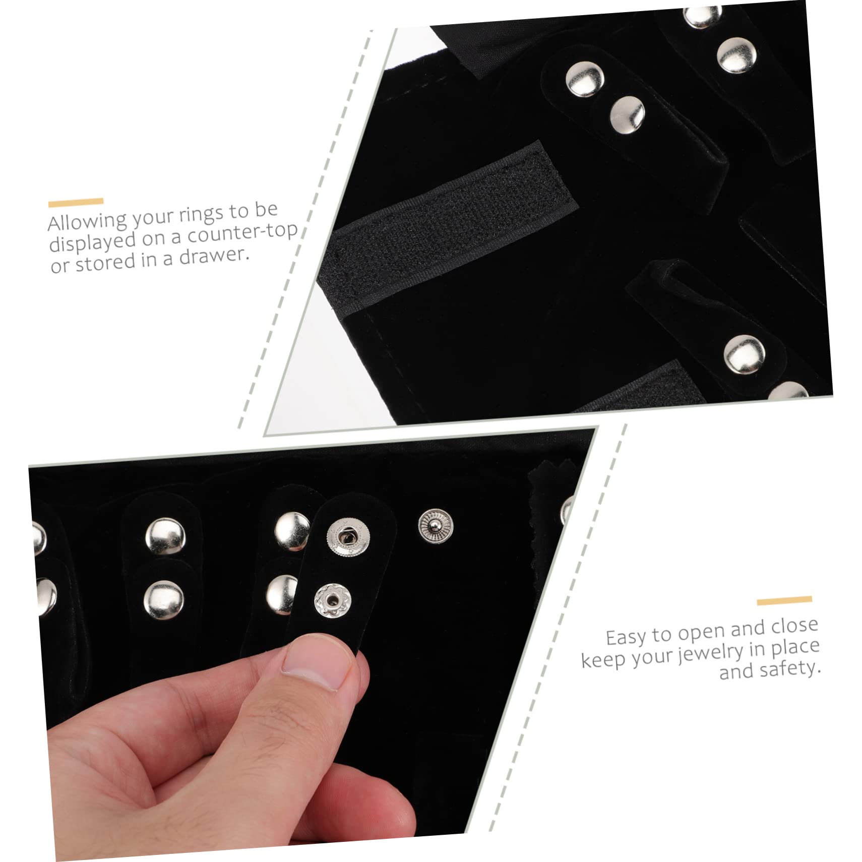 Cabilock 6-tlg. Schmucktaschen Set - Transparent Mit Reißverschluss