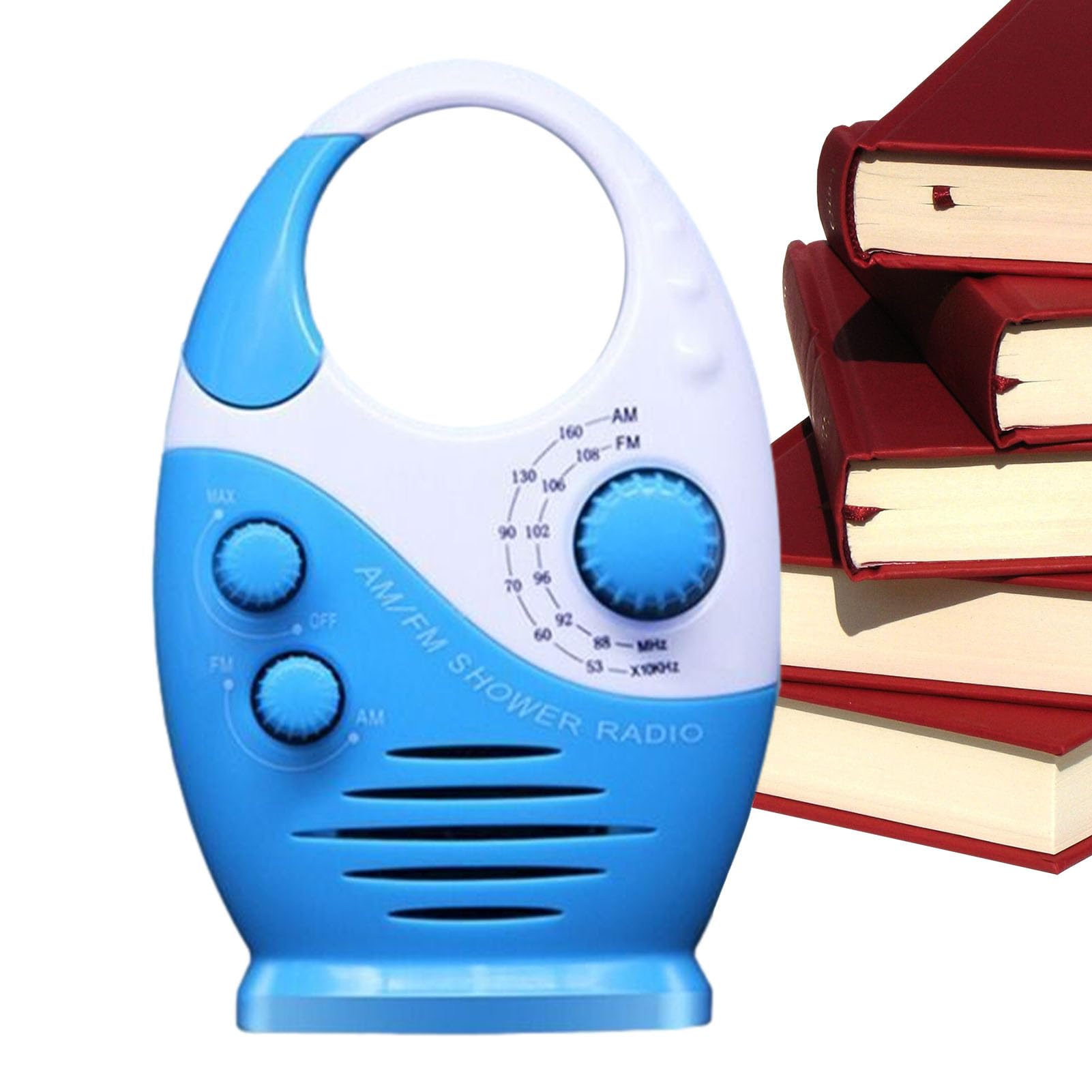 Kazuko Mini Radio a Batteria Portatile Altoparlante Leggero per Doccia Bagno Spiaggia