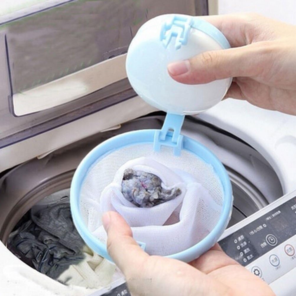 UNAKIM--Hot Hair Ball Removal Tool Washing Machine Hair Ball Suction Remover Stick Bag