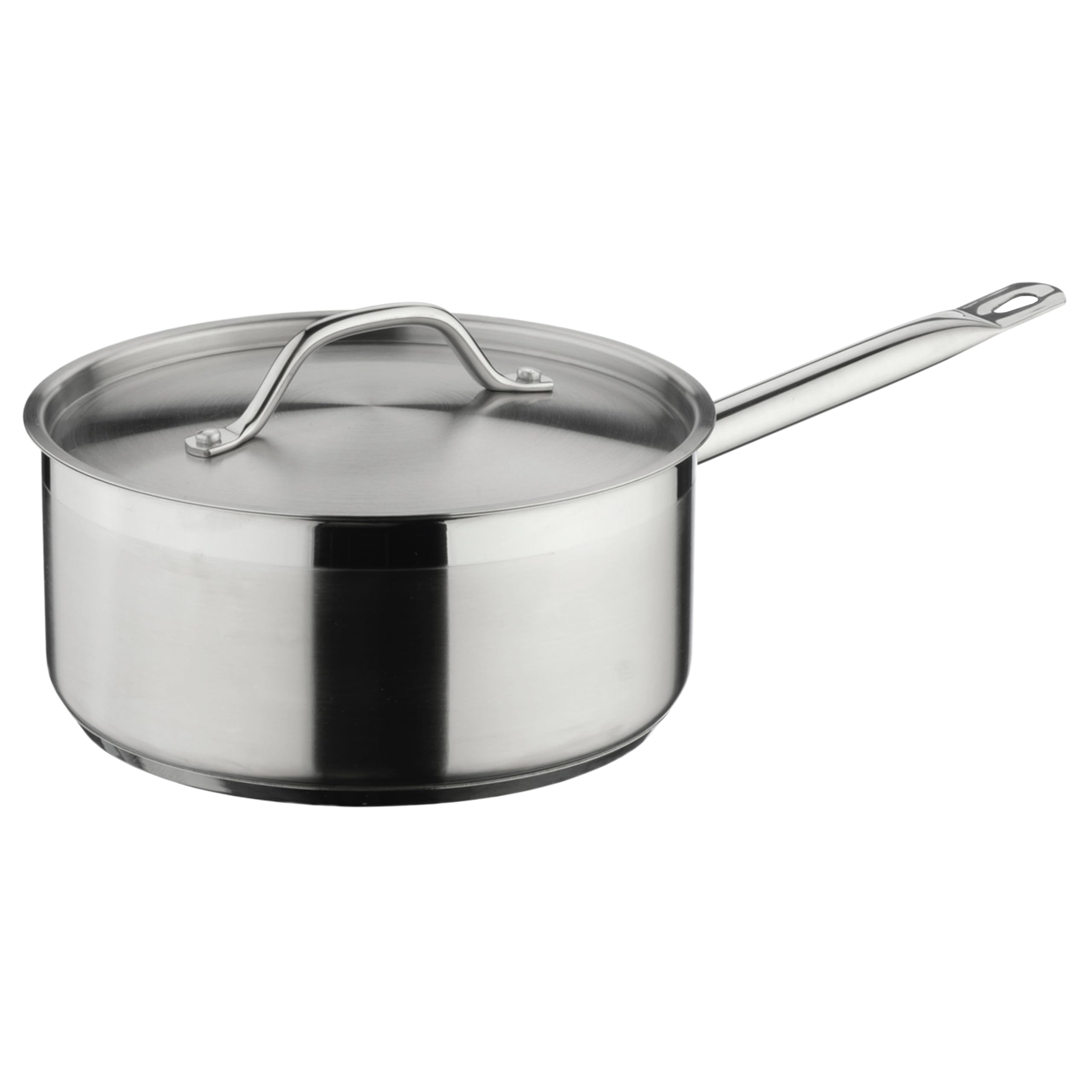 Commichef Plus Superior Blend Stainless Steel Saucepan & Lid, Strong Corrosion Resistance, 20cm Diameter, 3.3L,Silver,XSL-20