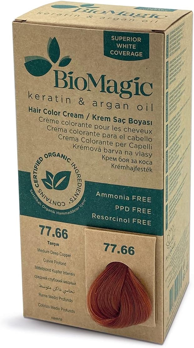 Biomagic Hair Color, 60 ml - 77/66 Medium Deep Copper