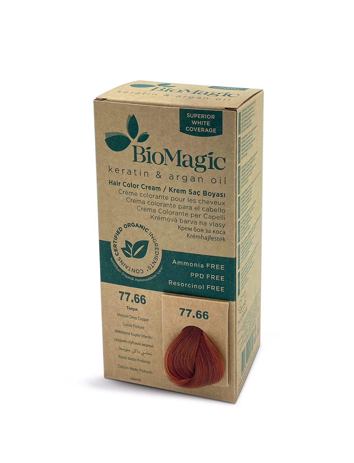 Biomagic Hair Color, 60 ml - 77/66 Medium Deep Copper