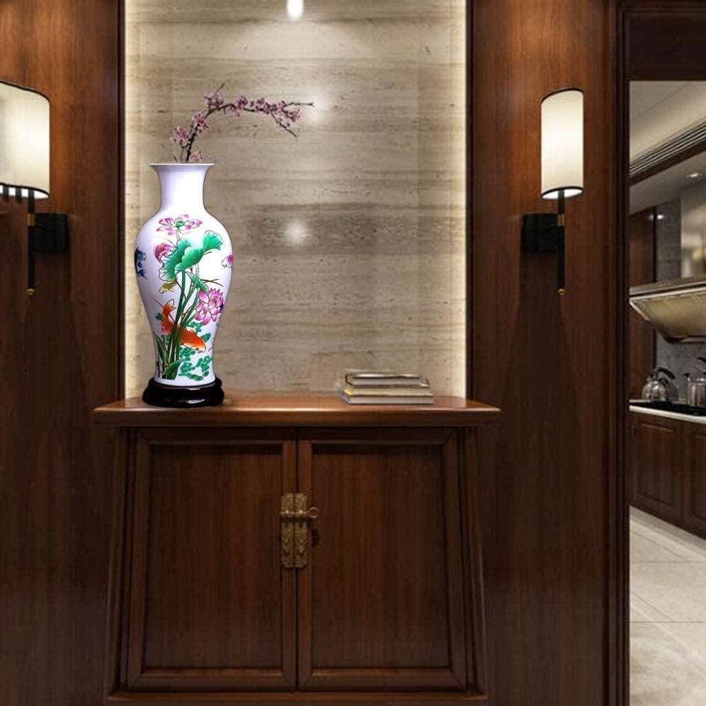 Vasen Vase aus Keramik, handgefertigt und Sockel, kann im Arbeitszimmer, TV-Schrank, als Dekoration for Blumen platziert Werden Deko