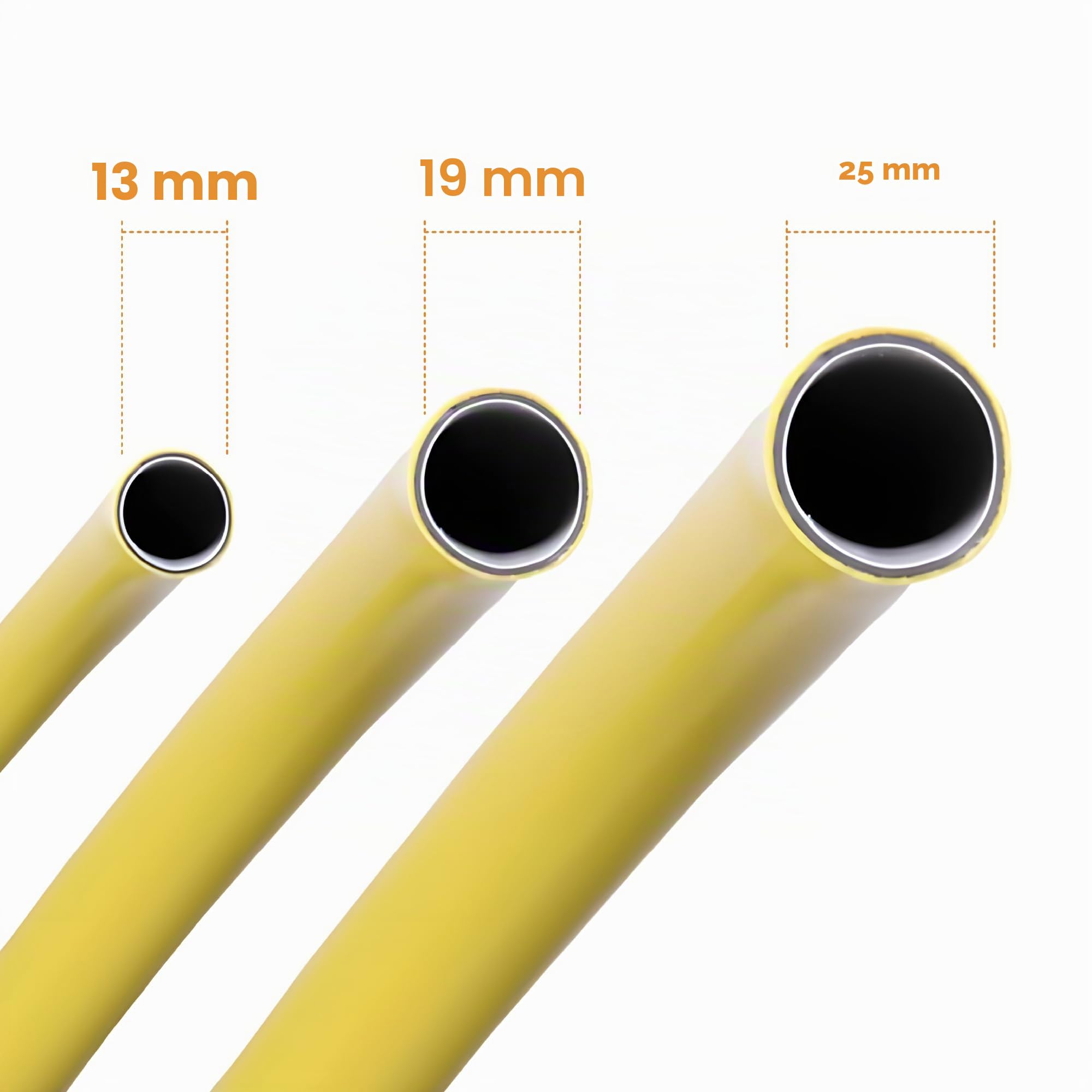 Helios Premium Tuyau d'arrosage Jaune 3/4" 4 plis 50 m