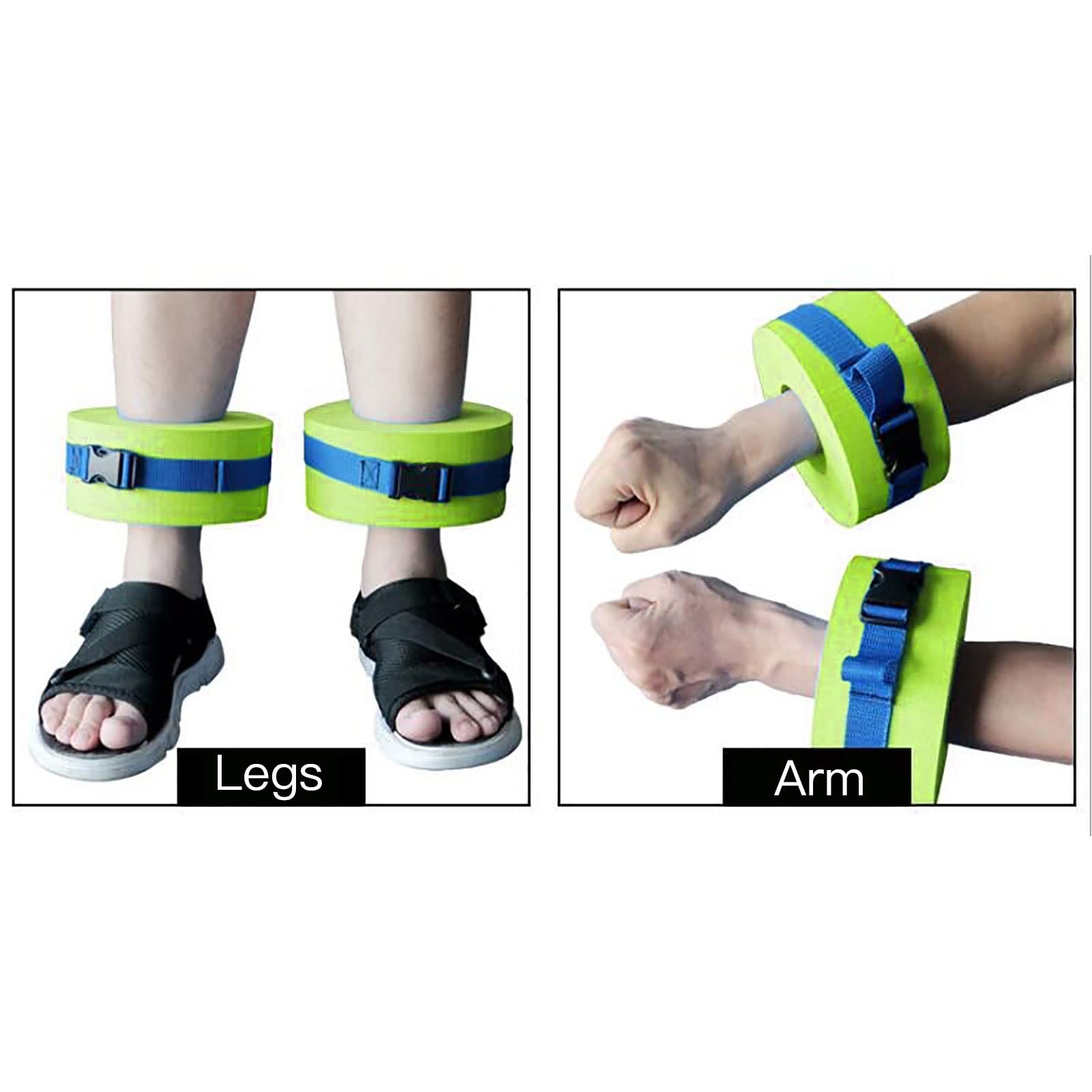 Manguitos De Natación EVA Con Hebilla Ajustable – Flotadores Para Brazos Y Tobillos, Ideales Para Entrenamiento Acuático Y Rehabilitación