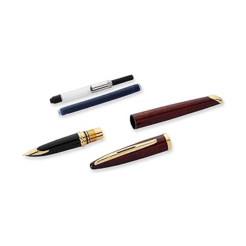 ウォーターマン　カレン　万年筆　アンバーシマー　希少　極美品 ウォーターマンカレン万年筆アンバーシマー希少極美品