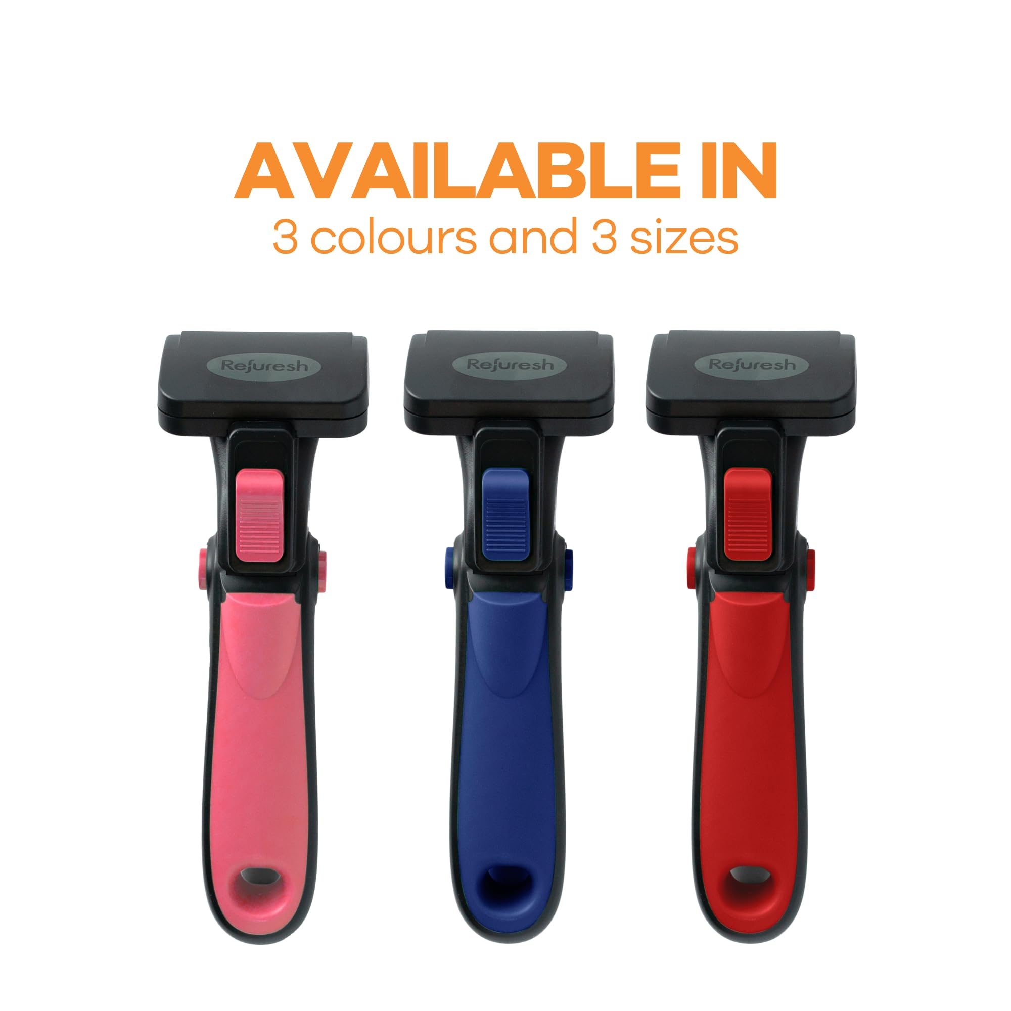 Cepillo de pelo para perros, gatos y mascotas de pelo corto, cepillo ligero para desprendimiento, masaje y aseo – Peine desenredante y suministros de deshedder - pequeño, azul