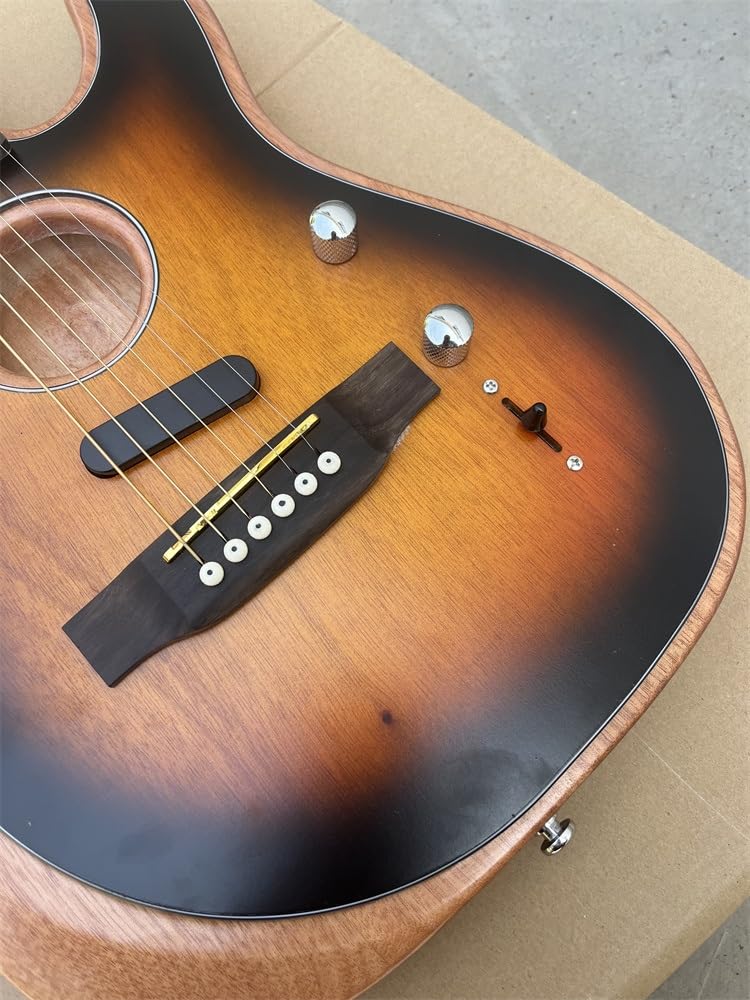 Amazon | カスタム 6 弦エレクトリック ギター、スプルース パネル