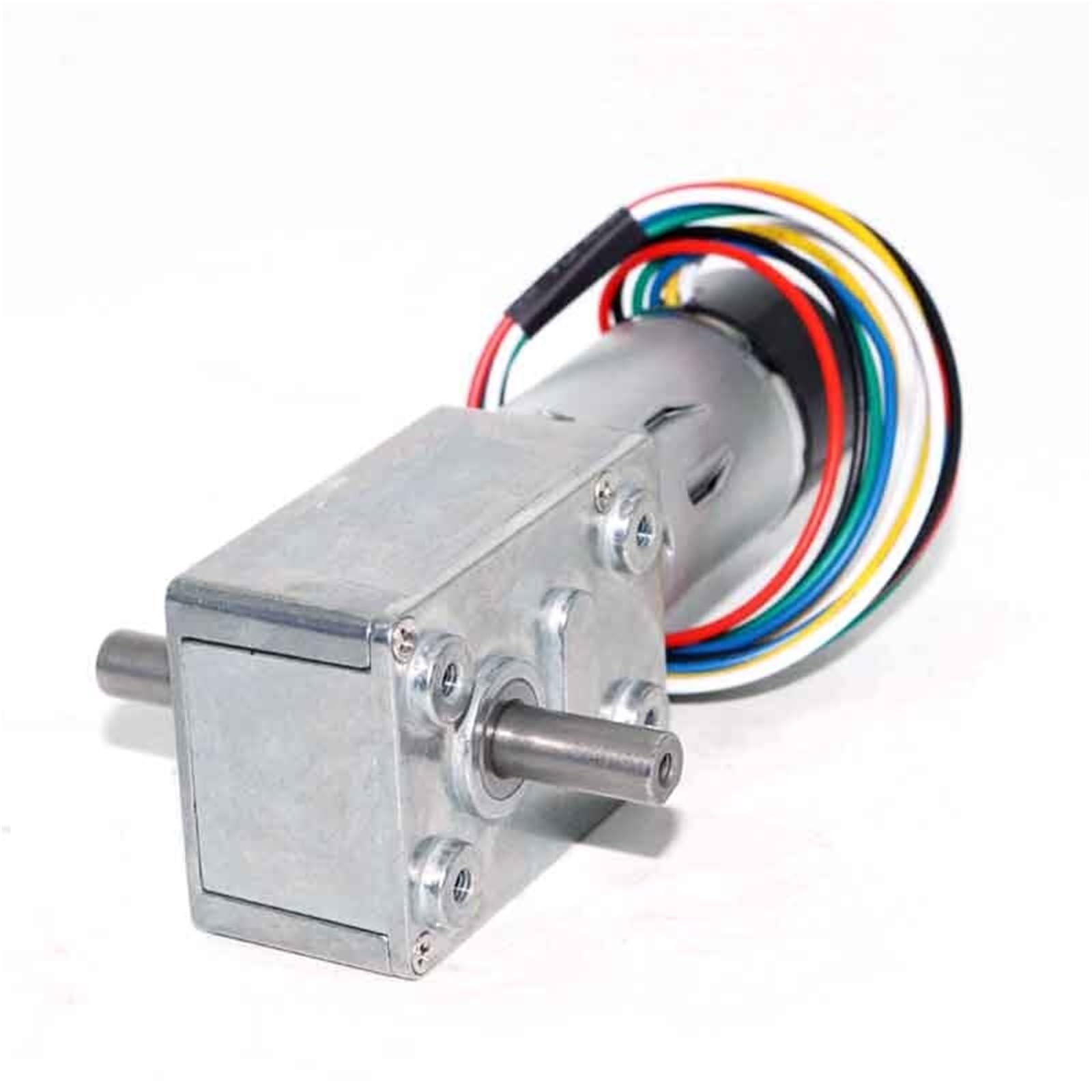 JGY370 przekładnia ślimakowa 12 V/24 V, podwójny wał, wysoki moment obrotowy, niski poziom hałasu, reduktor kąta prostego, robotyka, drukarka 3D (uchwyt silnikowy, 23R-24V)