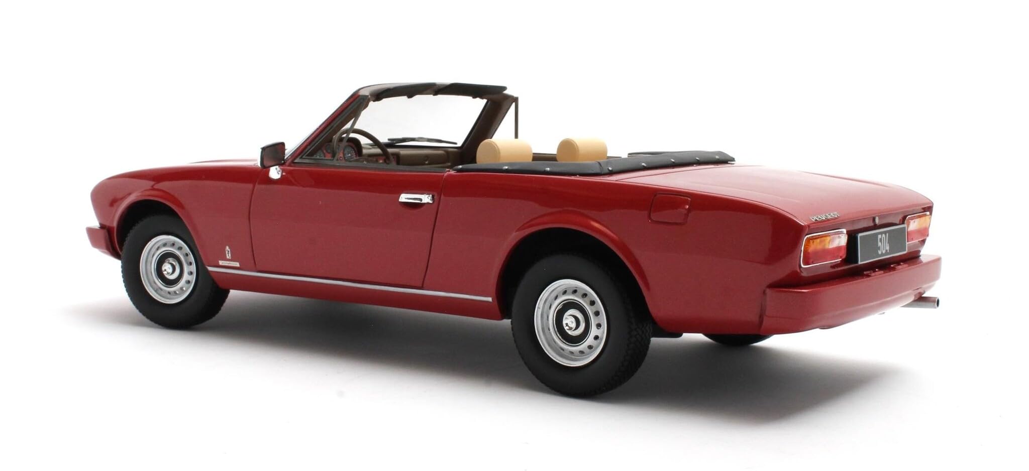 Peugeot 504 Cabriolet 1983 Noir - CULT-SCALE MODELS 1/18 - Modèle Réduit Routier Neuf