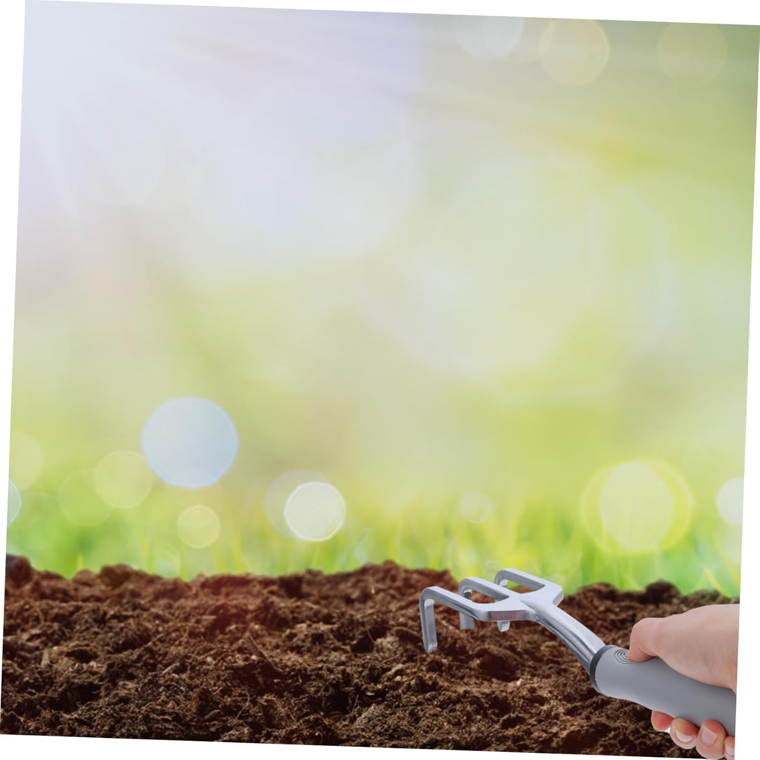 Multifunctional Aluminum Gardening Tool Kit with Shovels and Rakes for Transplanting and Soil Loosening Lightweight Portable with Storage Bag for Outdoor Planting and Seedling Care