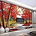 Produktbild Lwcx 2017 Neueste Mode 3D Wallpaper benutzerdefinierte Wandbild Non-Woven die Wälder Herbst Einstellung Wand Wallpaper 300 X 210 CM