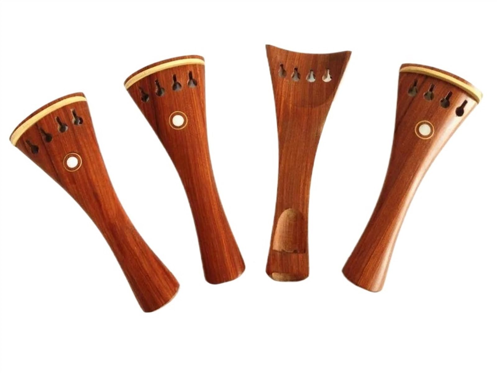 4 Pezzi 4/4 Cordiera Per Violino In Palissandro Fissa Accordatori Fini, Budello, Accessori Per Violino