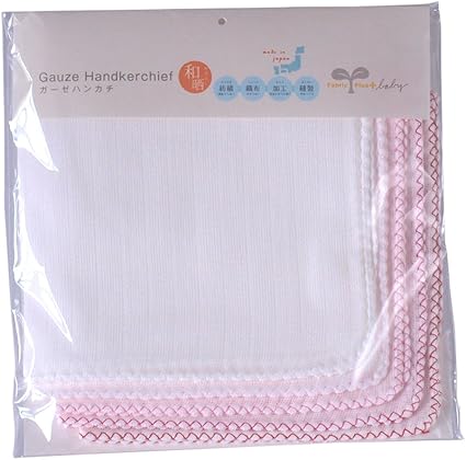 Amazon ファブリックプラス 赤ちゃん用ガーゼ 和晒ダブルガーゼハンカチ日本製 27 27cm 5枚セット ピンク系 綿100 ベビー用タオル ベビー マタニティ 通販
