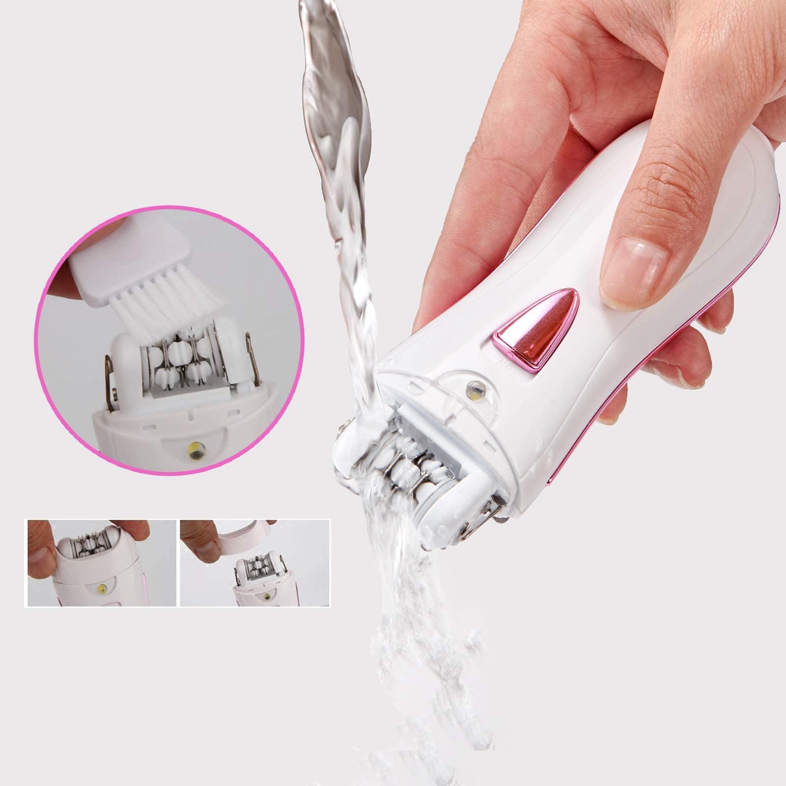 Depiladora Facial Mujer Arranca Pelo con Luz LED sin Cable & Recargable | Mini Depiladoras Faciales Recargable para Piernas, Cara y Zonas Íntimas,Regalo Mujer Ideal para Día de la Madre y Cumpleaños