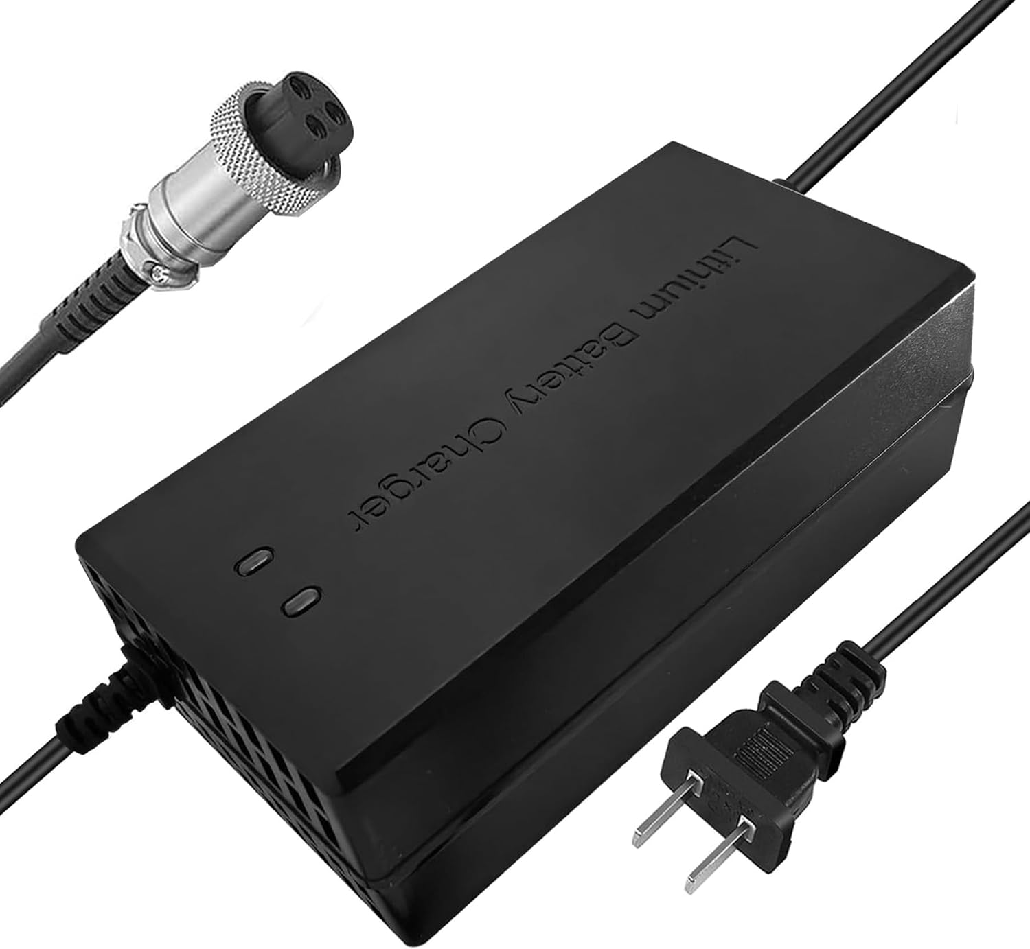 58.8V 4A Charger for Apollo 52V Phantom, Explore, Ghost, Pro/Yume Y10/ VSETT 9(NOT for 9+)/ Zero 8X 10 10X and More 50V to 52V 14s Lithium Li-ion Battery Gx16-3 Standard 3 Prong Plug
