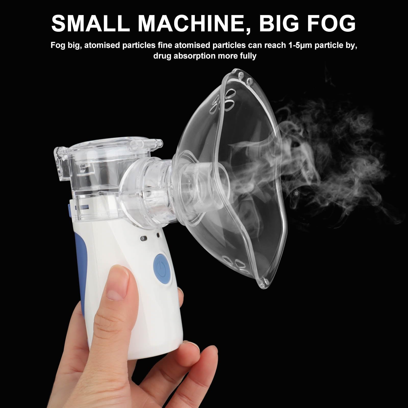 Aerosol Portatile Silenzioso, Aerosol Portatile per Bambini Adulti, Aerosol Ultrasuoni Silenzioso, Nebulizzatore Inalatore Silenzioso Portatile, Aerosol Ricaricabile per uso domestico e in viaggio