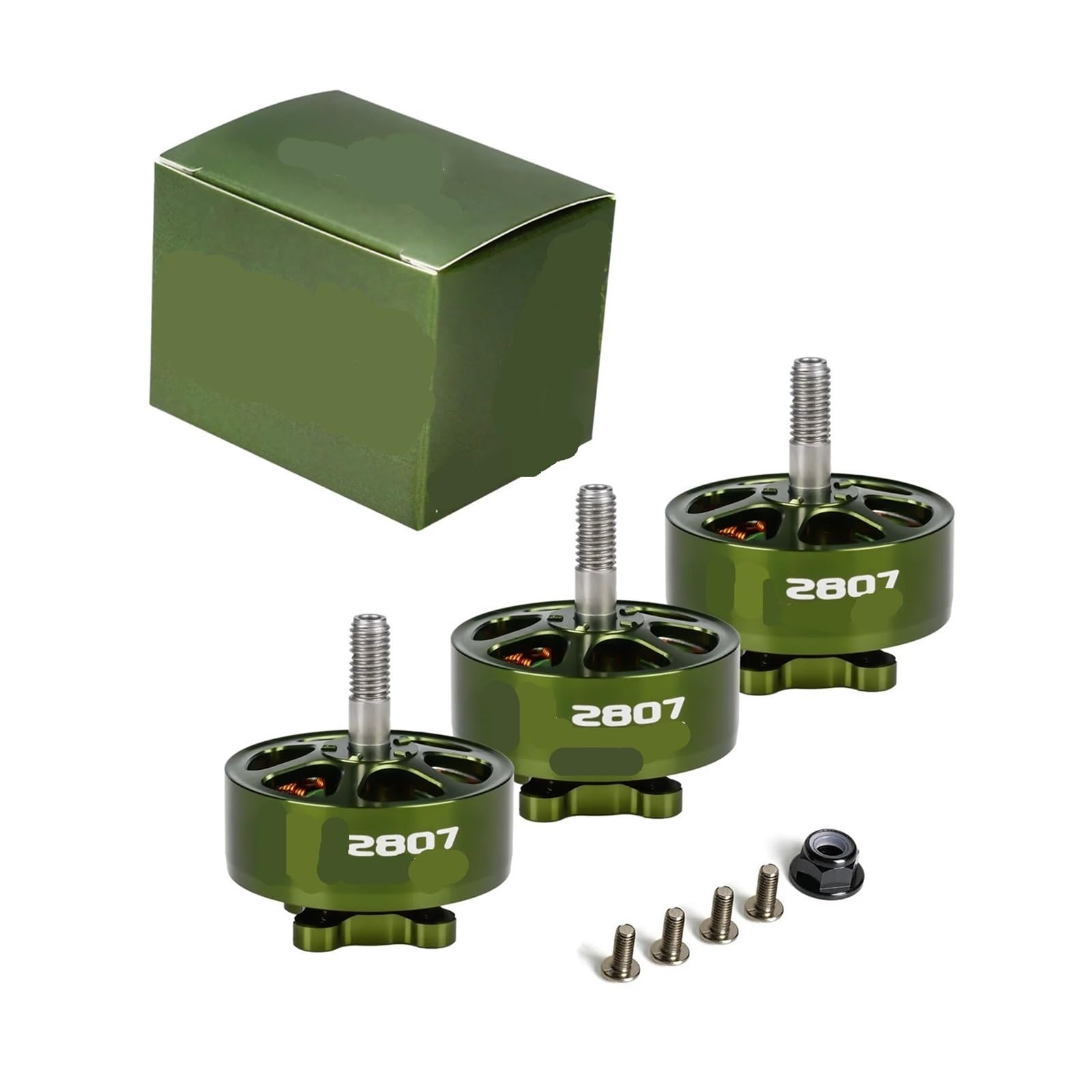 4PCS 1300KV Motor kompatibel for FLASHHOBBY M2807 | M2807 1300KV-Motoren for 7-Zoll-Langstreckendrohnen; 3-6S LiPo-Unterstützung; 4er-Pack.
