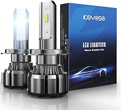 KOYOSO Ampoules H7 LED Voitures, 80W 16000LM LED Phare Kit de Conversion, 6000K Blanc