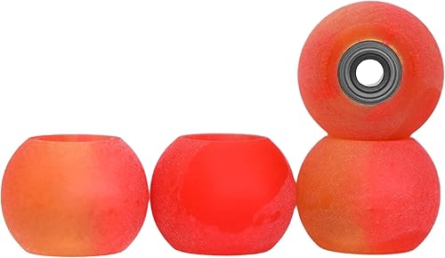 Teak Tuning Apex 61D - Ruedas de diapasón de uretano con forma de globo, diámetro de 0.327 in de diámetro, rodamientos ABEC-9 Stealth - Fabricado en