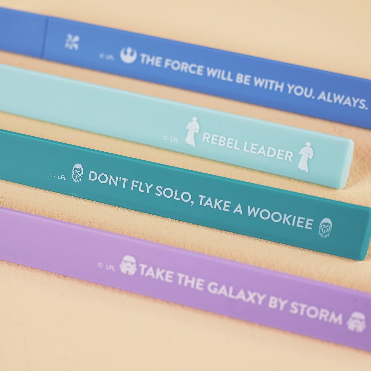Erin Condren 9-pack Triangular Stackable Ballpoint Pens - Understated and On-Trend Star Wars Design. Smooth Writing with Ballpoint Tip and Black Ink