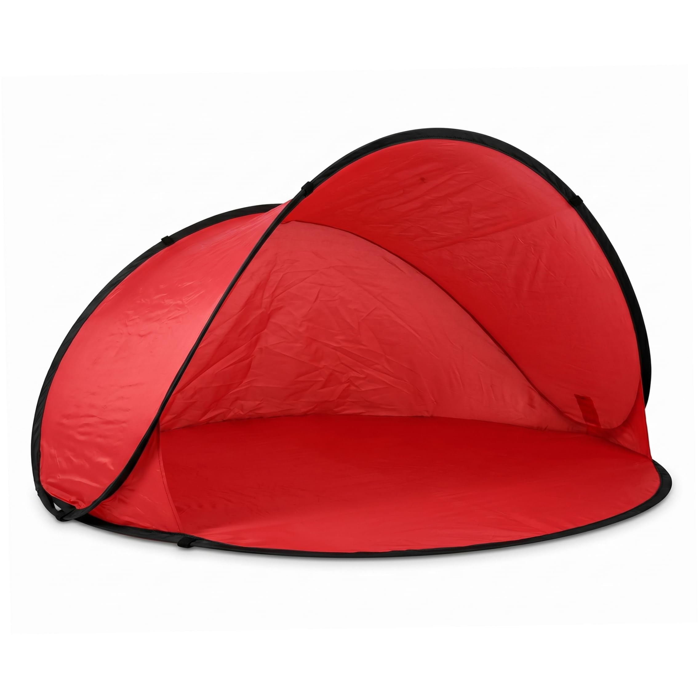 Tente de plage pop-up rouge pour pique-nique et camping en famille