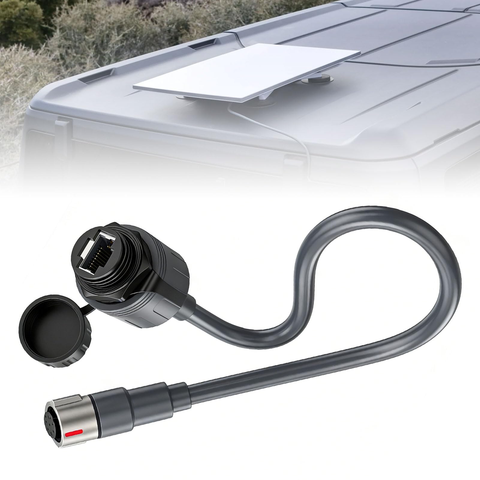 Topiky Wodoodporny Adapter Ethernet IP68 Zapewniający wydajność Gen3 SPX na Złącze RJ45 2000 Mb/s dla Niezawodnej Sieci Wewnętrznej/zewnętrznej