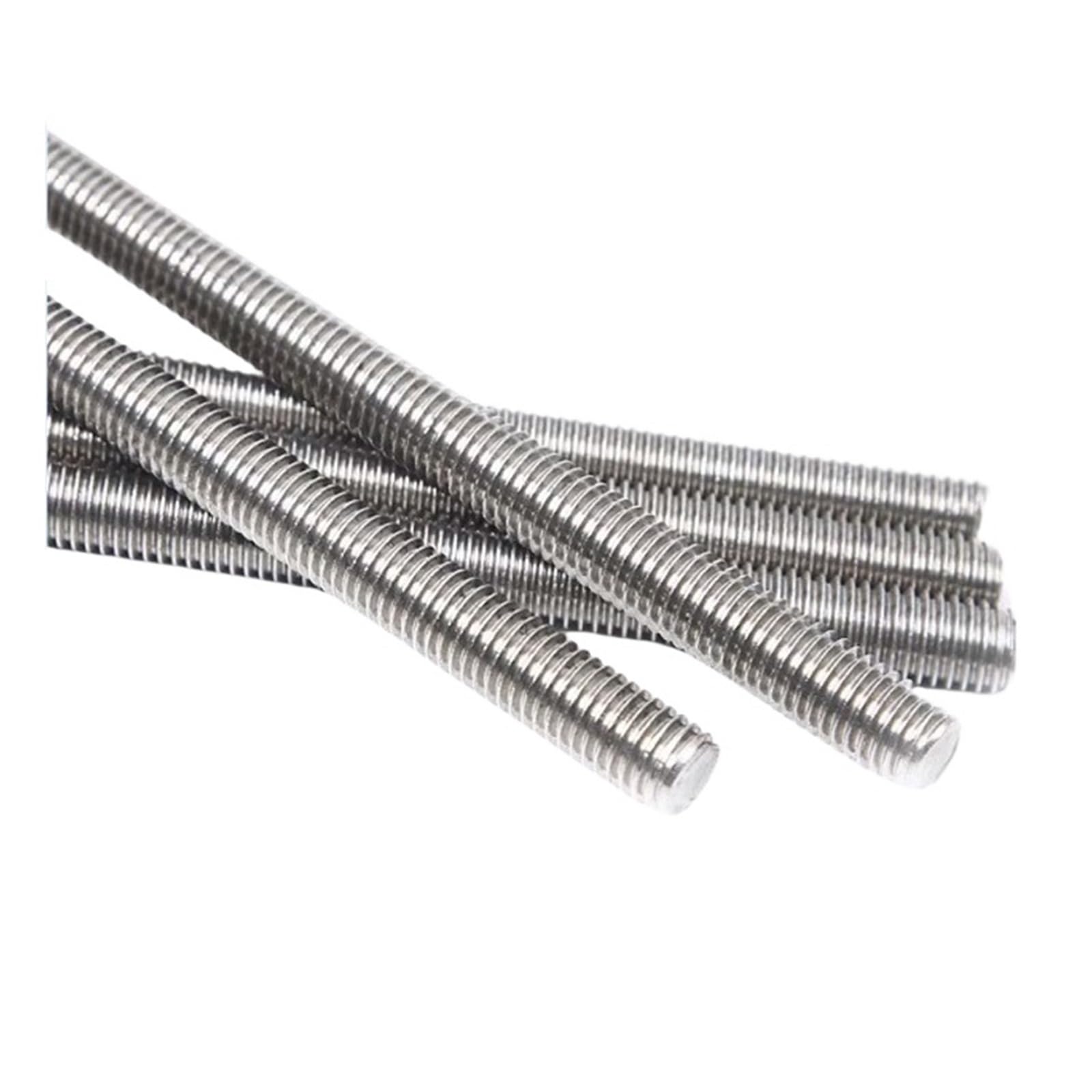Perno de barra de varillas completamente roscadas de acero inoxidable 304 M3 M4 M5 M6 M8 M10 M12 Longitud 16/20/25/30/40/45/50-130 mm(M12,250mm)