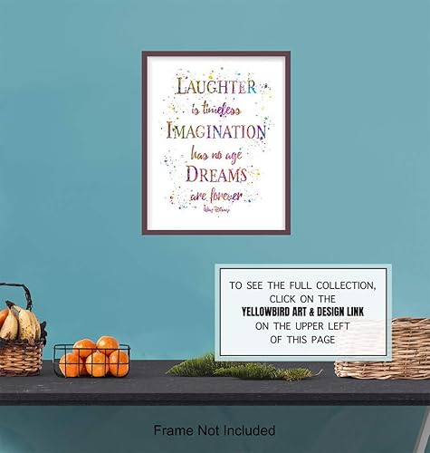 Miniatura 7 de Laughter Inspirational Quote Home Decor - Dreams 8x10 Wall Art Decoration Poster print for Baby, Boy, Girl or Kids Bedroom, Nursery, Office, Living