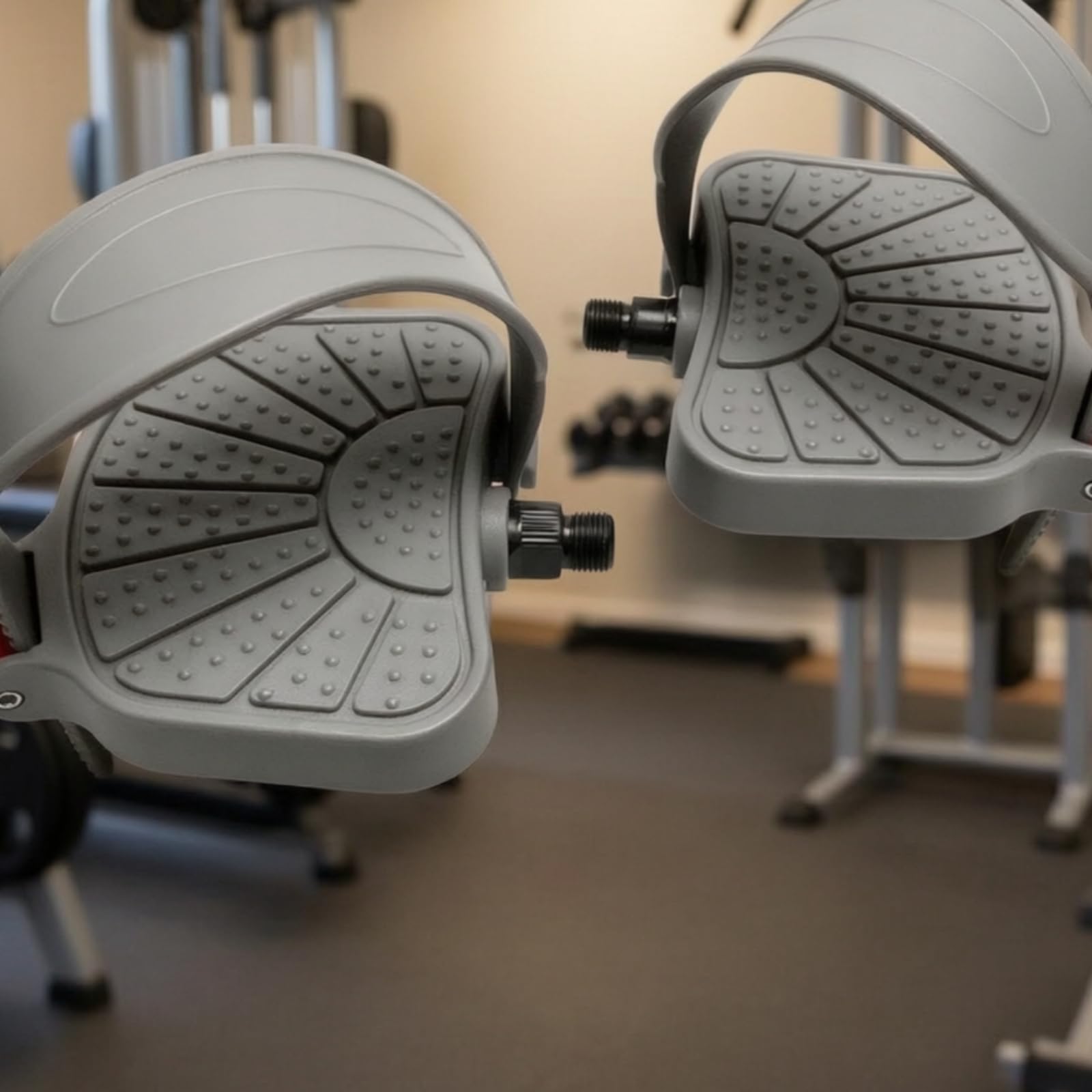 Pedali con Fermapiedi Resistenti | Durevoli, Pedali per Bici Statica con Cinghiolo, Ciclismo Indoor