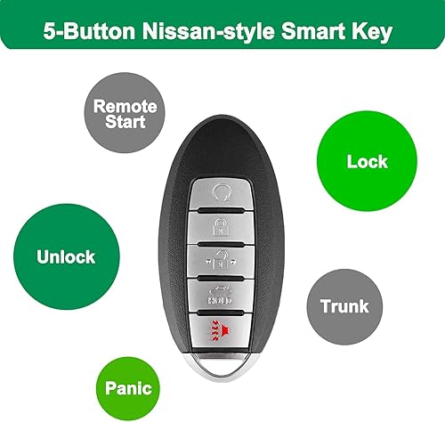 Miniatura 3 de Autel IKEY para Nissan, IKEYNS5TPR, funciona con KM100IM508IM608, llavero programable, reemplazo de llave inteligente de calidad OE, creación de