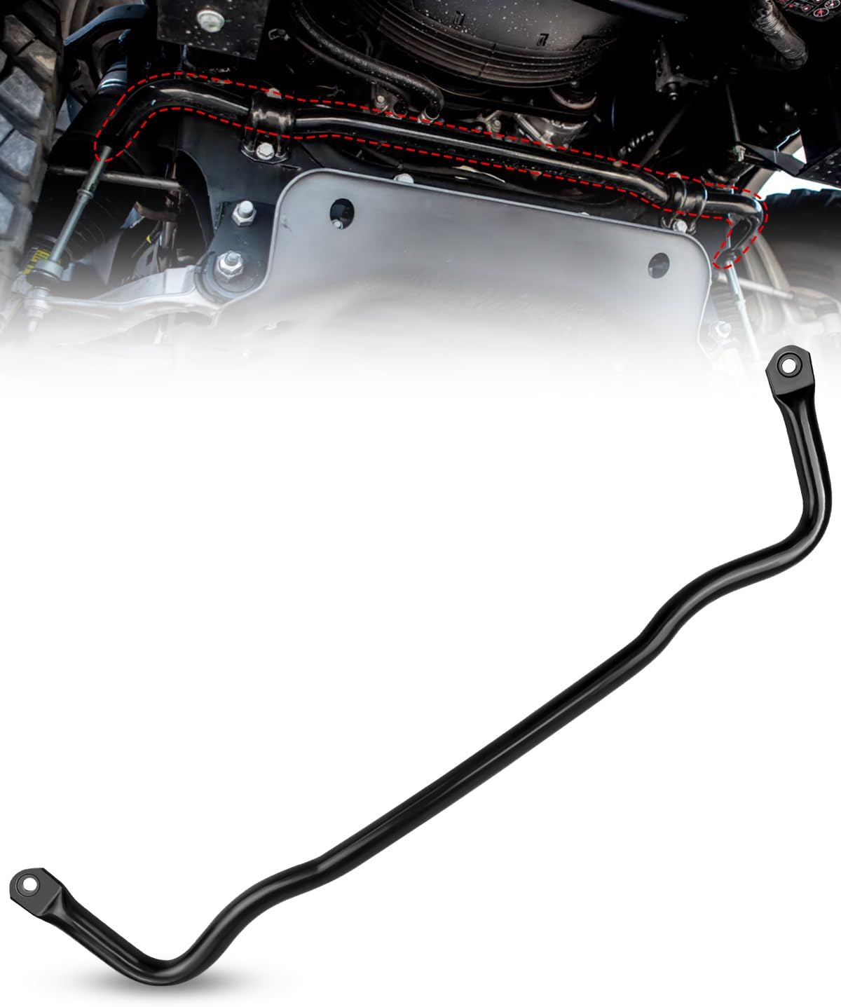 Replace 55398938AC Front Suspension Stabilizer Bar, Front Sway Bar Suspension Stabilizer Compatible with Dodge Ram 1500 2009-2010 Ram 1500 2011-2018 Ram 1500 Classic 2019-2022